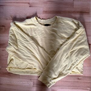 WSLY Yellow Oversized Long Sleeve Hoodie